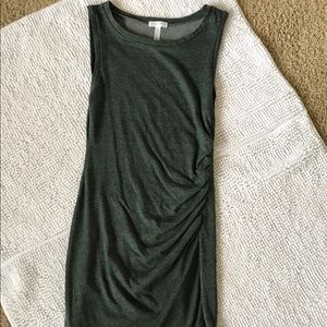 Leith bunched, teal dress